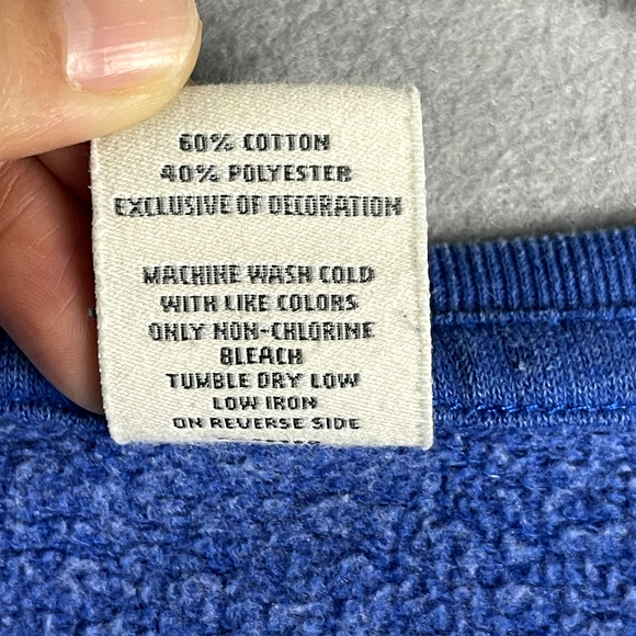 Abercrombie Fitch Sweatshirt Womens Medium Blue Fleece Logo Athletic Casual - Picture 6 of 15